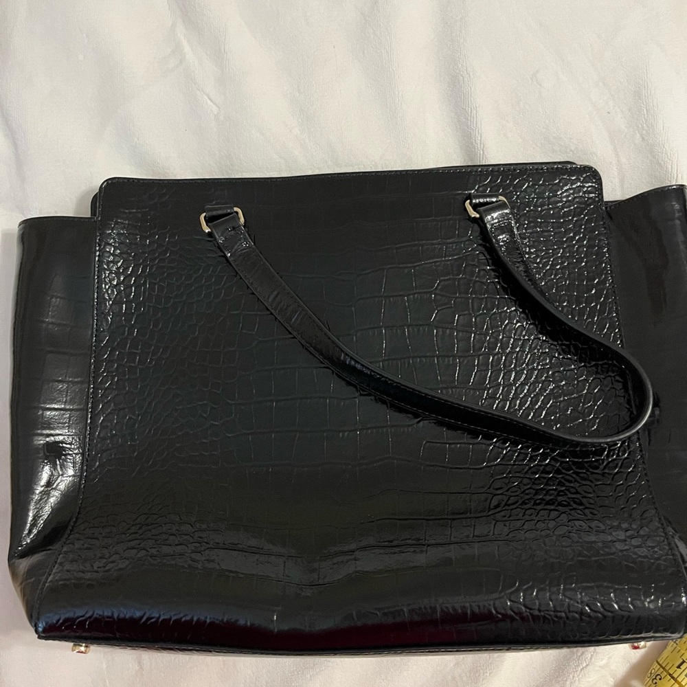 KATE SPADE ♠️ LARGE BRISTOL DRIVE CROCODILE ELISSA IN BLACK NWT - Picture 11 of 15